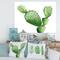 Designart - Green Southwestern Cactus - Tropical Canvas Wall Art Print